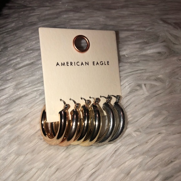 American Eagle Outfitters Jewelry - American Eagle Chunky Hoops